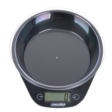 Mesko Kitchen scale with a bowl MS 3164 Maximum weight (capacity) 5 kg, Graduation 1 g, Display type LCD, Black