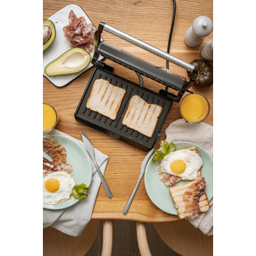 Adler Electric Grill AD 3052 Table, 1200 W, Stainless steel, Non-stick grill plates