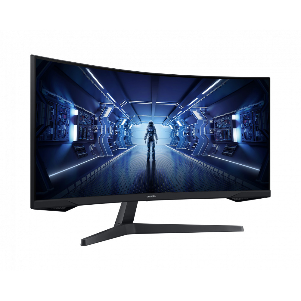 Samsung Curved Monitor LC34G55TWWPXEN 34 ", VA, UWQHD, 3440 x 1440, 21:9, 1 ms, 250 cd/m , Black, 165 Hz, HDMI ports quantity 1