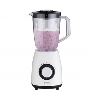 Adler Blender with jar AD 4085 Tabletop, 1000 W, Jar material Plastic, Jar capacity 1.5 L, White