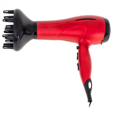 Camry Hair Dryer CR 2253 2400 W, Number of temperature settings 3, Diffuser nozzle, Red