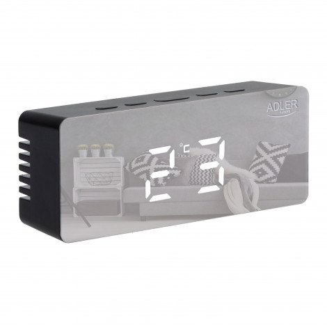 Adler Alarm Clock AD 1189B Black