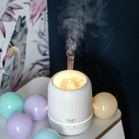 Adler Ultrasonic aroma diffuser 3in1 AD 7968 Ultrasonic, Suitable for rooms up to 25 m , White