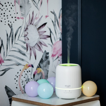 Adler Ultrasonic aroma diffuser 3in1 AD 7968 Ultrasonic, Suitable for rooms up to 25 m , White