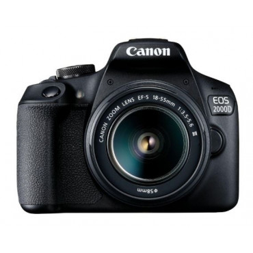 Canon EOS 2000D 18-55 III EU26 SLR Camera Kit, Megapixel 24.1 MP, ISO 12800, Display diagonal 3.0 ", Wi-Fi, Video recording, APS