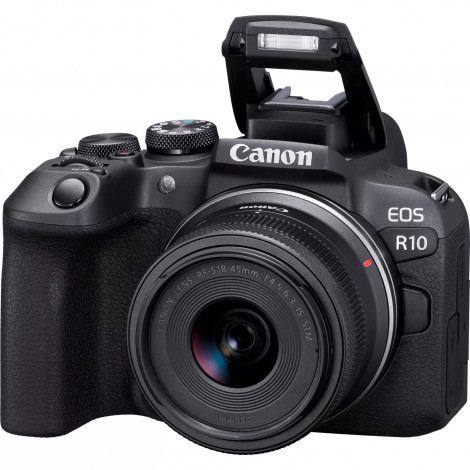 Canon D.CAM EOS R10 RF-S 18-45 IS STM EU26 Megapixel 24.2 MP, Image stabilizer, ISO 32000, Wi-Fi, Video recording, Manual, CMOS,