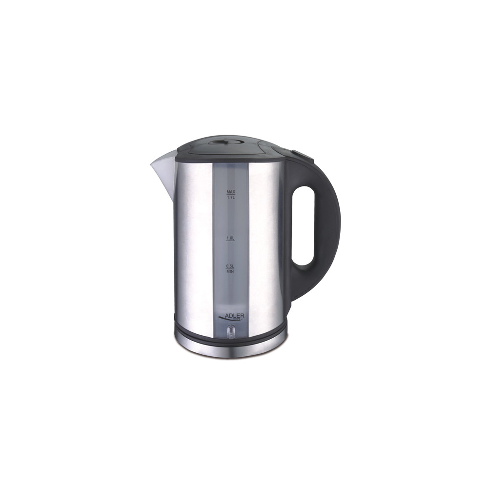 Adler Kettle AD 1216 Standard, Stainless steel, Stainless steel, 2000 W, 360 rotational base, 1.7 L