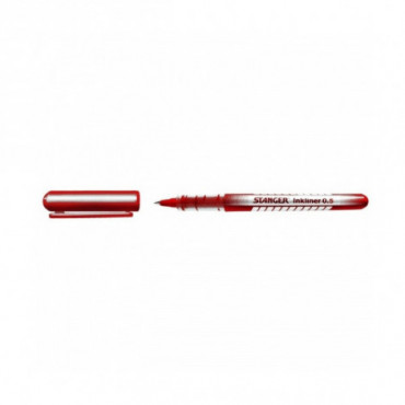 Stanger Rašiklis Solid InkLiner 0.5 mm, raudonas, pakuotėje 10 vnt. 7420003