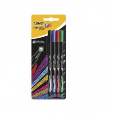Bic Rašiklių rinkinys FineLiners Intensity Fine Clas Mix 0,4 mm, 4 spalvų rinkinys 449336