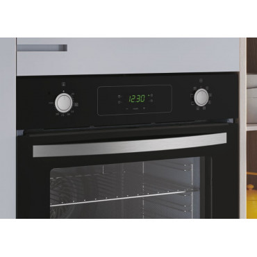 Candy Oven FIDC N625 L 70 L, Electric, Steam, Mechanical control with digital timer, Height 59.5 cm, Width 59.5 cm, Black