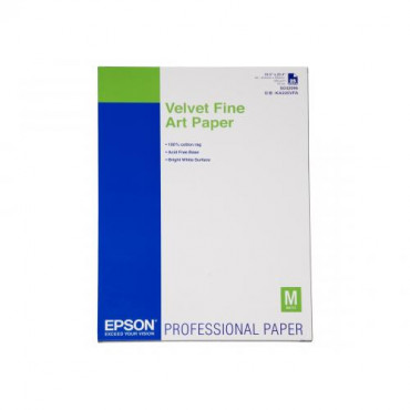 Epson Velvet Fine Art Paper, DIN A2 Art Paper, A2, 260 g/m