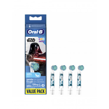 Oral-B Toothbruch replacement EB10 4 Star wars Heads, For kids, Number of brush heads included 4