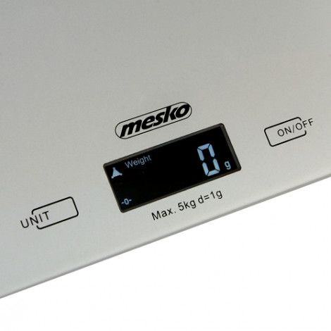 Mesko Kitchen Scales MS 3145 Maximum weight (capacity) 5 kg, Graduation 1 g, Silver, Warranty 24 month(s)