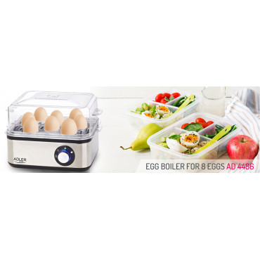 Adler Egg boiler AD 4486 Stainless steel, 800 W