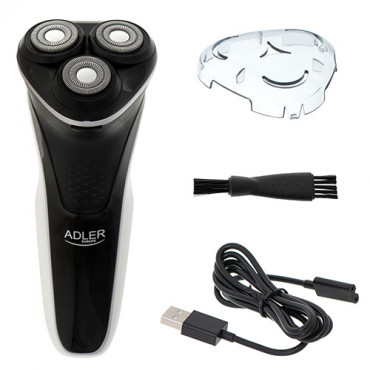 Adler Shaver AD 2928 Operating time (max) 90 min, Number of shaver heads/blades 3, Black, Cordless