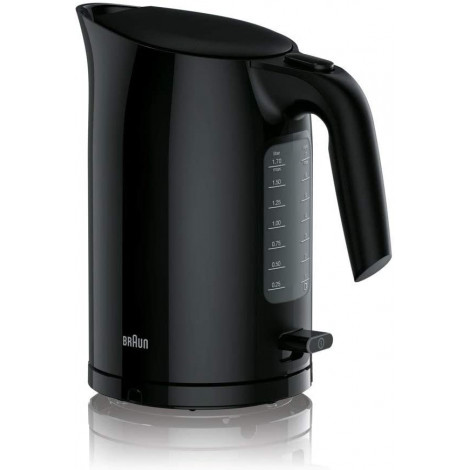 Braun Kettle WK3100BK PurEase Standard, 2200 W, 1.7 L, Plastic, 360 rotational base, Black