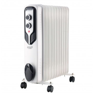 Adler Oil-Filled Radiator AD 7817 2500 W, Number of power levels 3, White