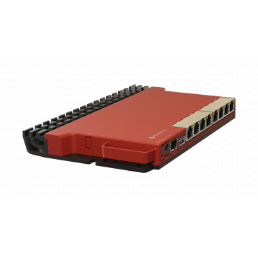 MikroTik Router L009UiGS-RM No Wi-Fi, 10/100/1000 Mbit/s, Ethernet LAN (RJ-45) ports 8, 1x USB 3.0 type A
