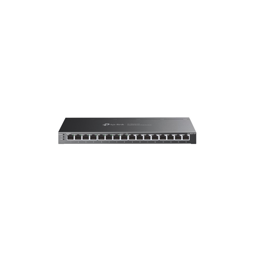 TP-LINK etStream 16-Port Gigabit Smart Switch with 8-Port PoE+ TL-SG2016P Web managed, Desktop, Power supply type External, Ethe