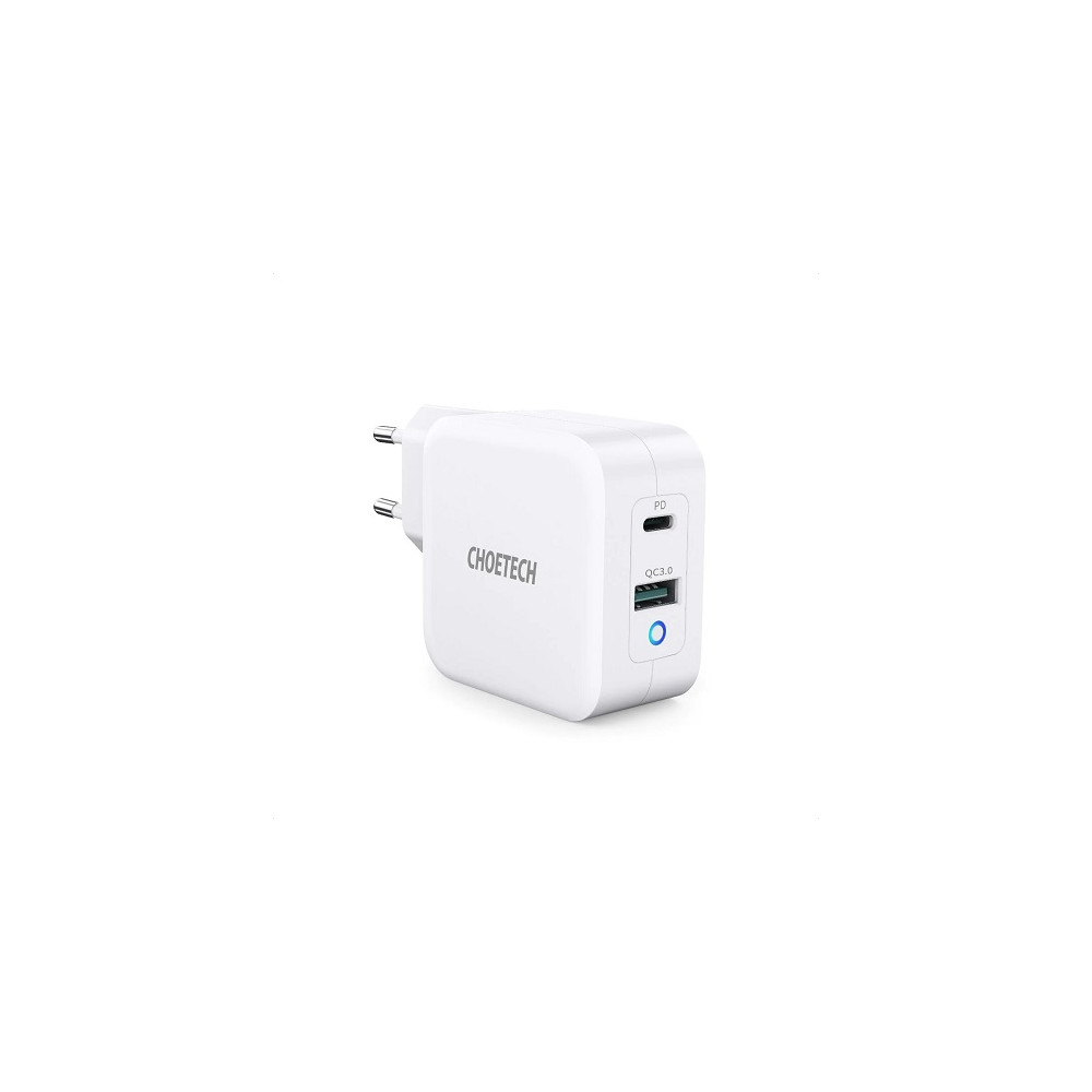 Kroviklis CHOETECH GaN USB Type-C, Type-A: 65W, PD, QC