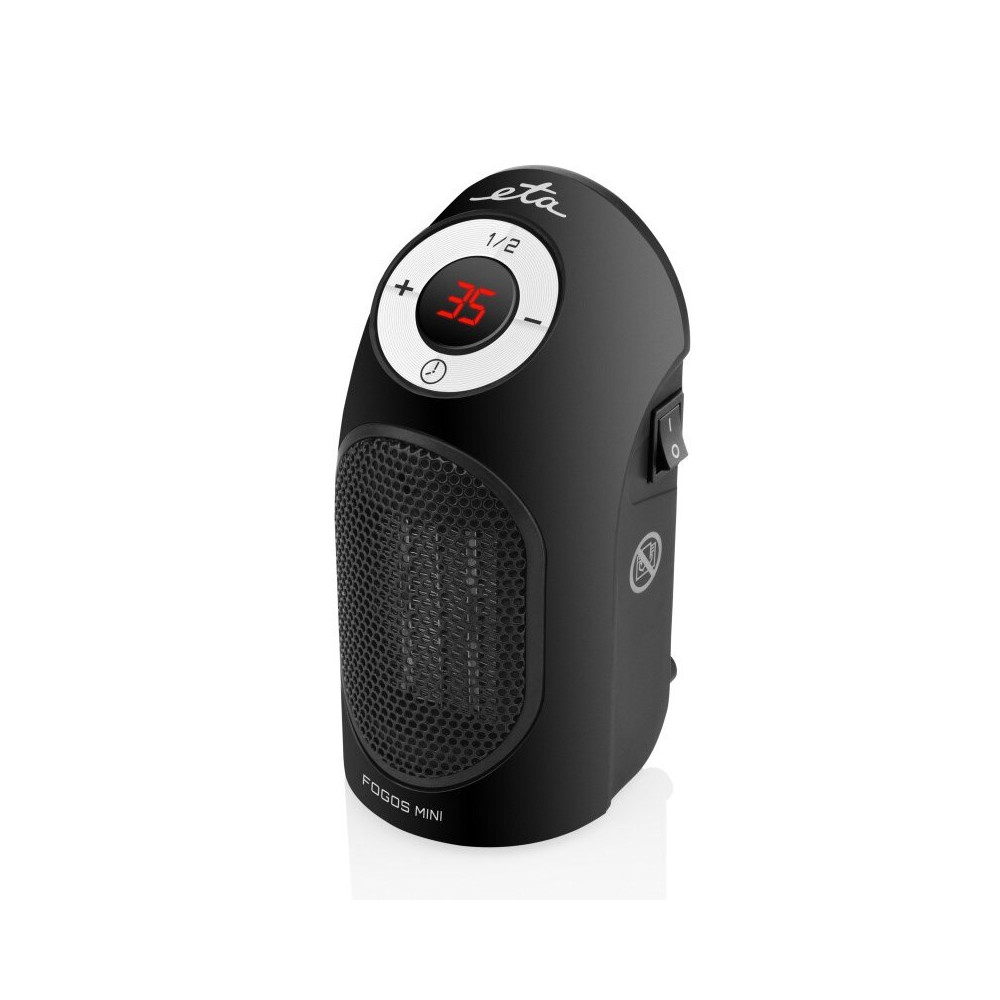 ETA Heater ETA162390000 Fogos mini Fan heater, 400 W, Suitable for rooms up to 8 m , Black