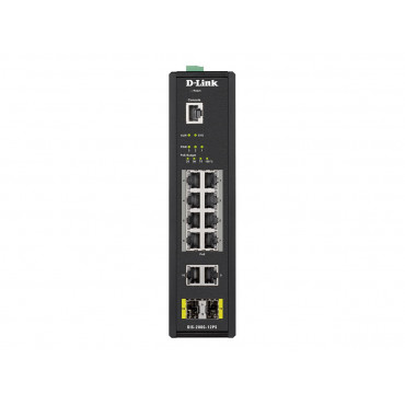 D-LINK DIS-200G-12PS L2 Managed Industrial Switch with 10 10/100/1000Base-T and 2 1000Base-X SFP ports D-Link Switch DIS-200G-12