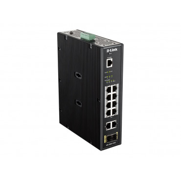 D-LINK DIS-200G-12PS L2 Managed Industrial Switch with 10 10/100/1000Base-T and 2 1000Base-X SFP ports D-Link Switch DIS-200G-12