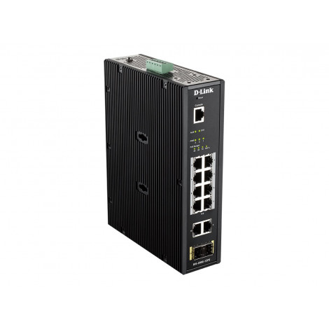 D-LINK DIS-200G-12PS L2 Managed Industrial Switch with 10 10/100/1000Base-T and 2 1000Base-X SFP ports D-Link Switch DIS-200G-12