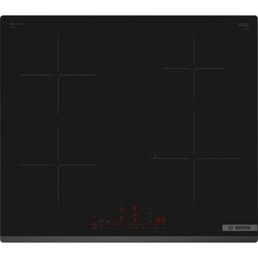 Bosch PIE63KHC1Z Induction Hob, Number of burners/cooking zones 4, Without frame, Width 60 cm, Black