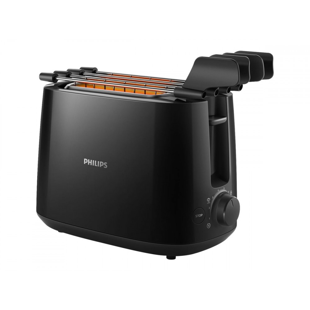 Philips HD2583/90 Daily Collection Toaster, Black