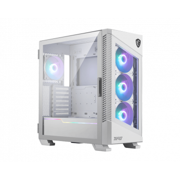 MSI MPG VELOX 100R White PC Case, Mid-Tower, USB 3.2, Audio-out, Mic-in