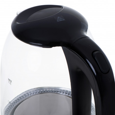 Mesko Kettle MS 1302b Electric 2200 W 1.7 L Glass 360 rotational base Black