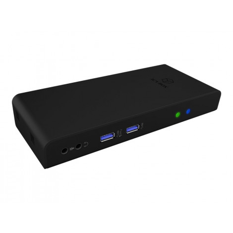 Icy Box IB-DK2251AC USB 3.2 Gen 1 Notebook DockingStation, DisplayLink, 2x HDMI up to 2K@60 Hz Raidsonic