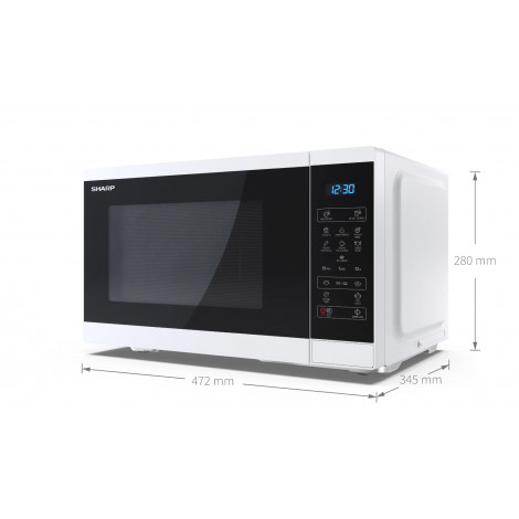 Sharp Microwave Oven YC-MS252AE-W Free standing 25 L 900 W White