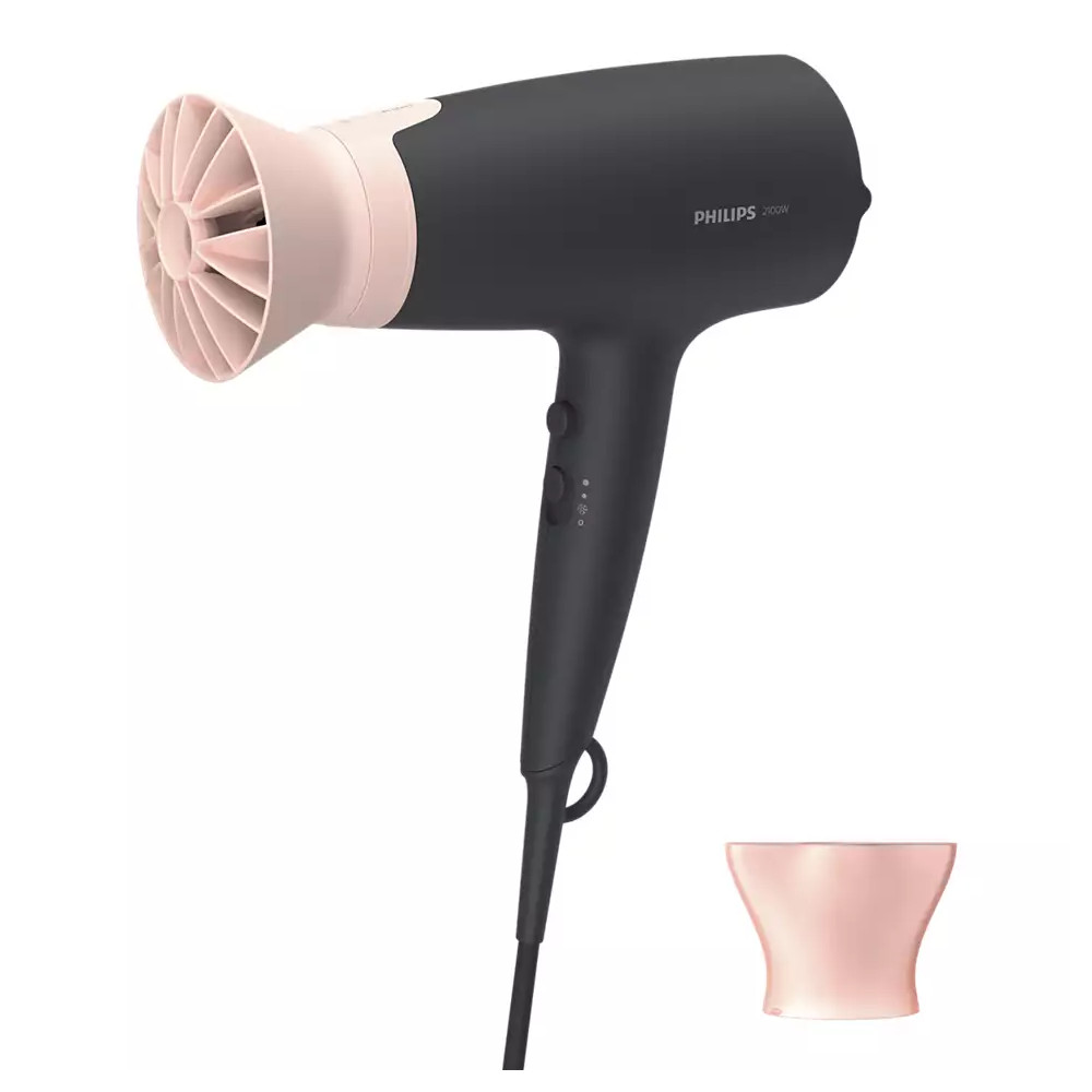 Philips Hair Dryer BHD350/10 2100 W Number of temperature settings 6 Ionic function Black/Pink