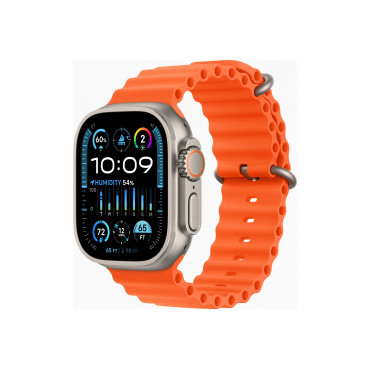 Apple Watch Ultra 2 GPS + Cellular, 49mm Titanium Case with Orange Ocean Band Apple