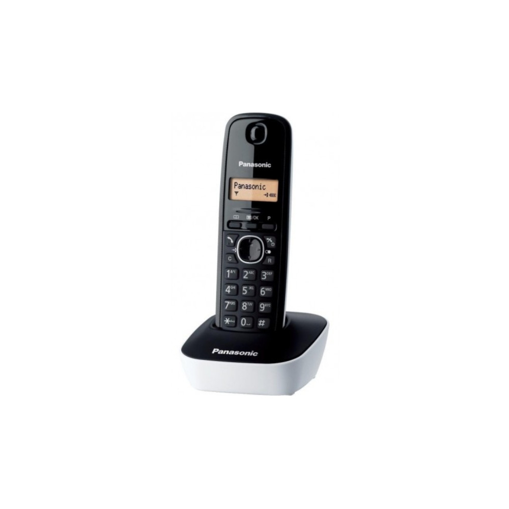 Panasonic Cordless KX-TG1611FXW Black/White Caller ID Wireless connection Phonebook capacity 50 entries Built-in display