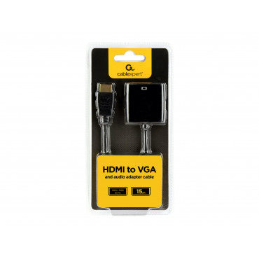 Cablexpert HDMI to VGA and audio adapter cable