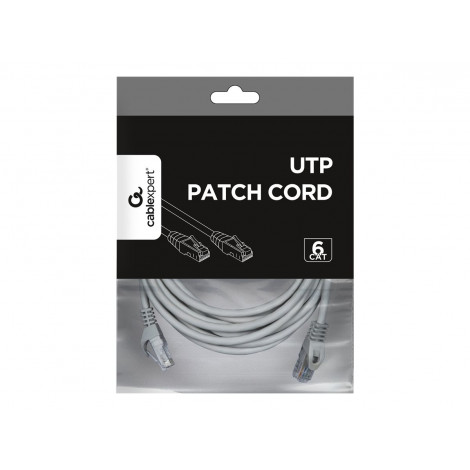 Cablexpert UTP Cat6 Patch cord, grey, 5 m Cablexpert