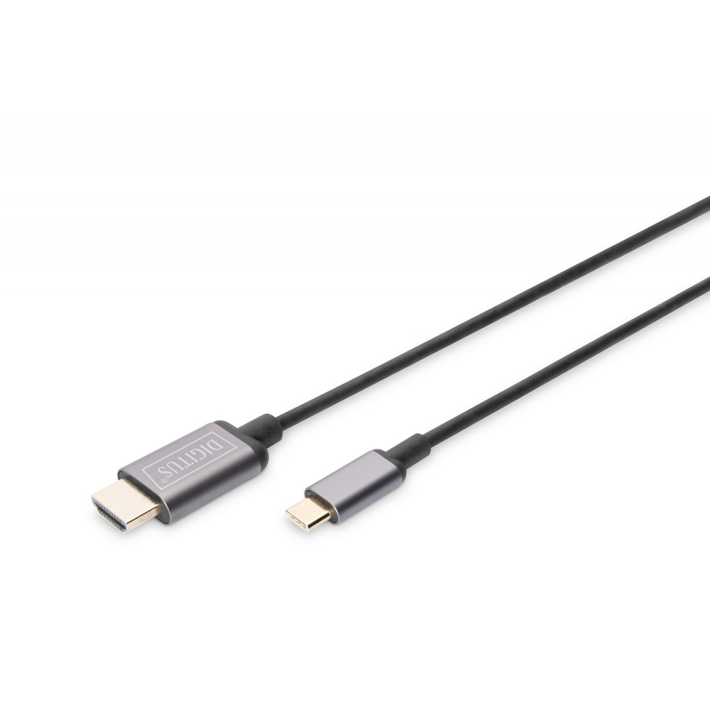 Digitus USB Type-C to HDMI Adapter DA-70821 1.8 m Black