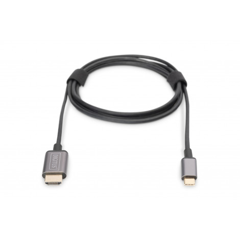 Digitus USB Type-C to HDMI Adapter DA-70821 1.8 m Black