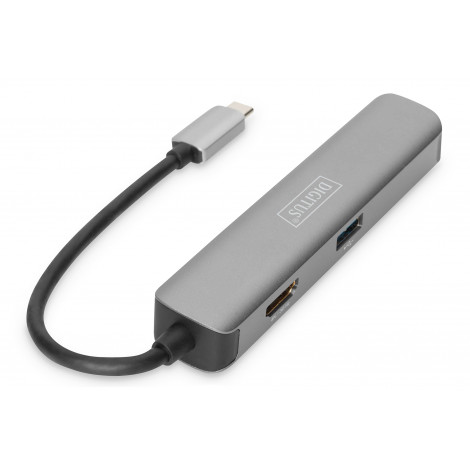 Digitus USB-C Dock DA-70891 Dock USB 3.0 (3.1 Gen 1) ports quantity 2 HDMI ports quantity 1