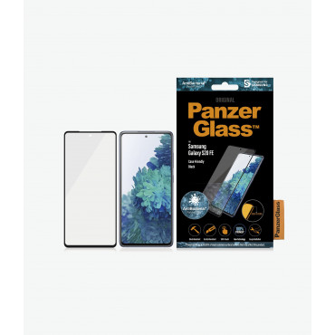 PanzerGlass Samsng Galaxy S21 FE CF Hybrid glass Black Screen Protector Antibacterial Works with in-screen fingerprint reader Fu