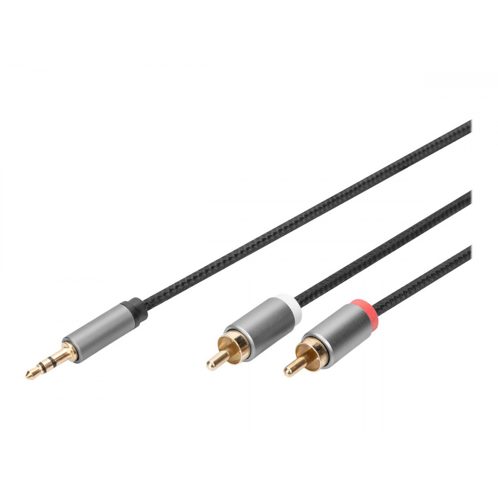 Digitus 3.5mm stereo 2x RCA plug