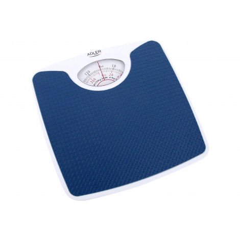 Adler Mechanical bathroom scale AD 8151b Maximum weight (capacity) 130 kg Accuracy 1000 g Blue/White