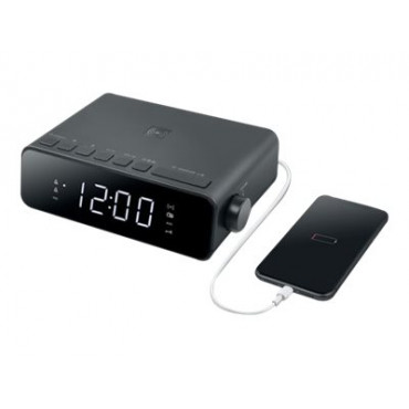 Muse Alarm function M-175 WI AUX in Alarm Clock Black