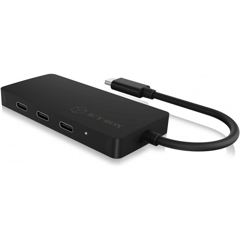 Raidsonic 4-port hub with USB Type-C interface and PD port IB-HUB1429-CPD