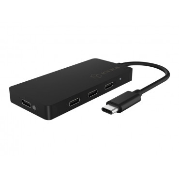 Raidsonic 4-port hub with USB Type-C interface and PD port IB-HUB1429-CPD