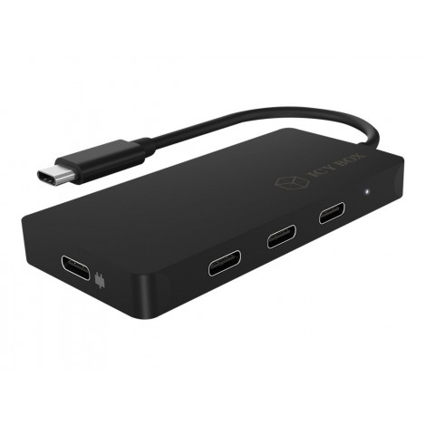 Raidsonic 4-port hub with USB Type-C interface and PD port IB-HUB1429-CPD