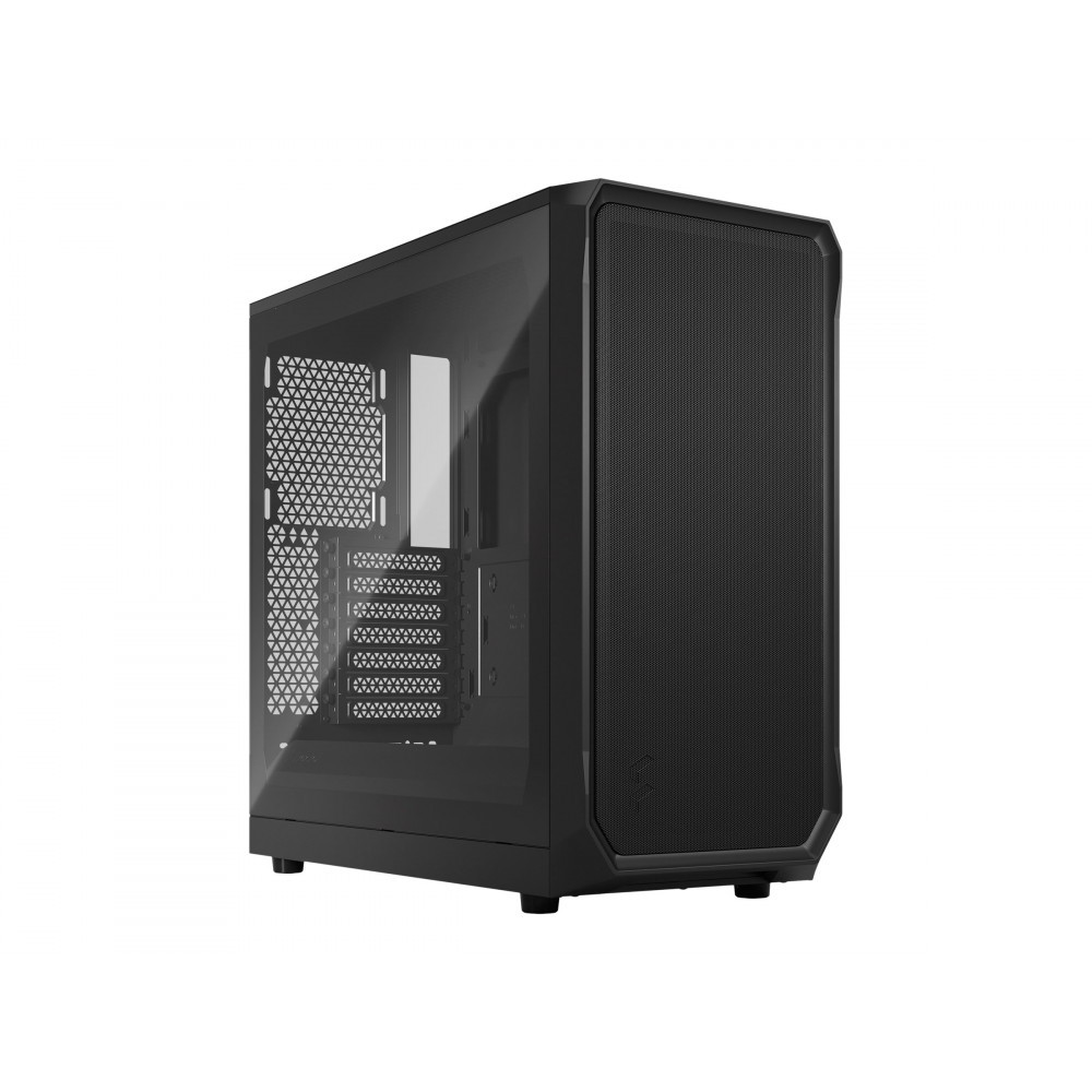 Fractal Design Focus 2 Side window Black TG Clear Tint Midi Tower Power supply included No